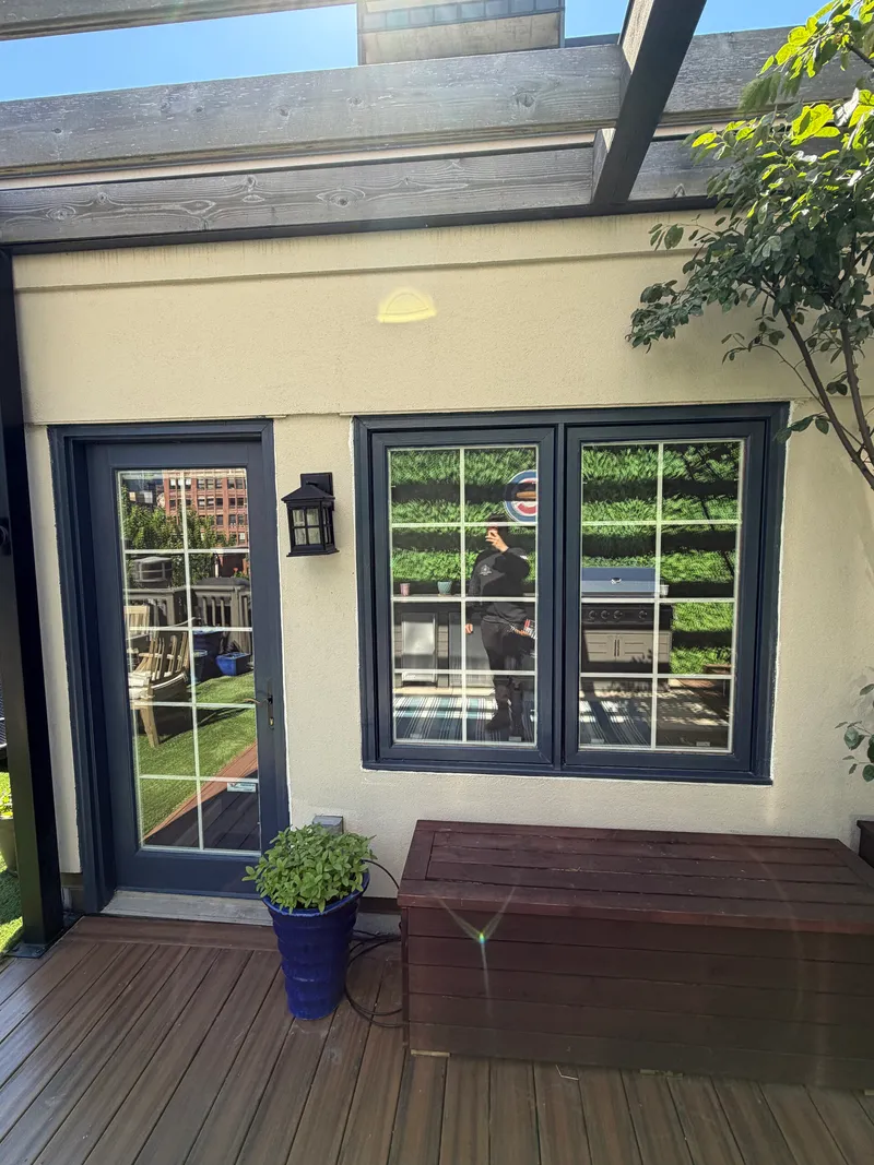 Courtyard french doors