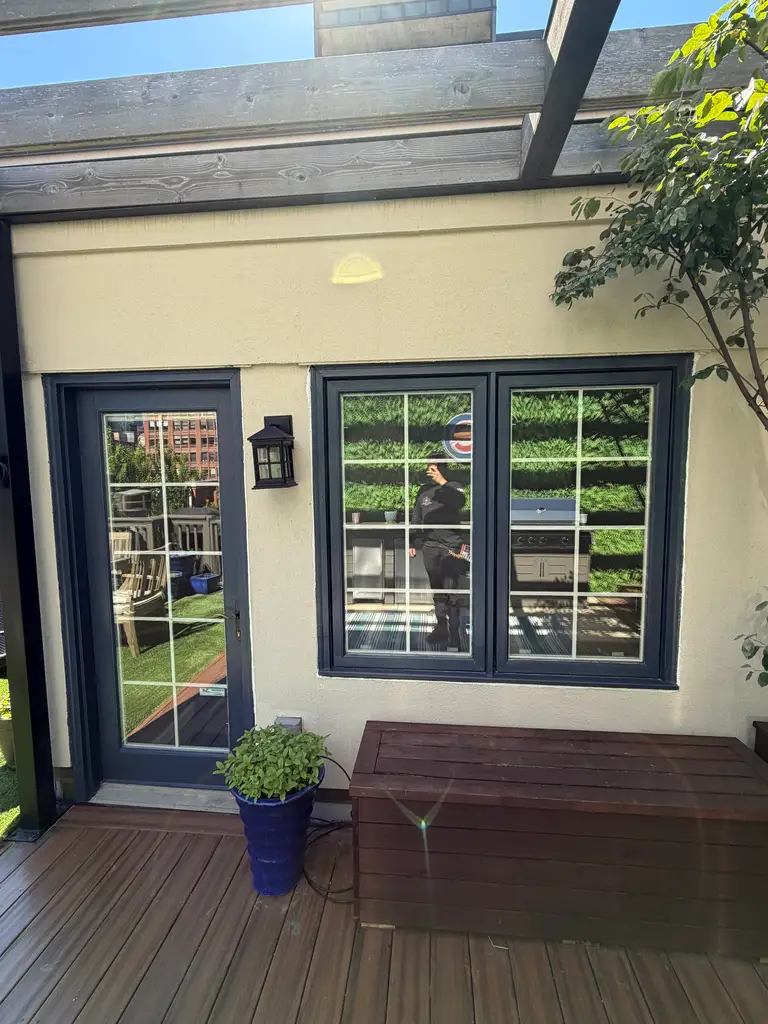Courtyard french doors