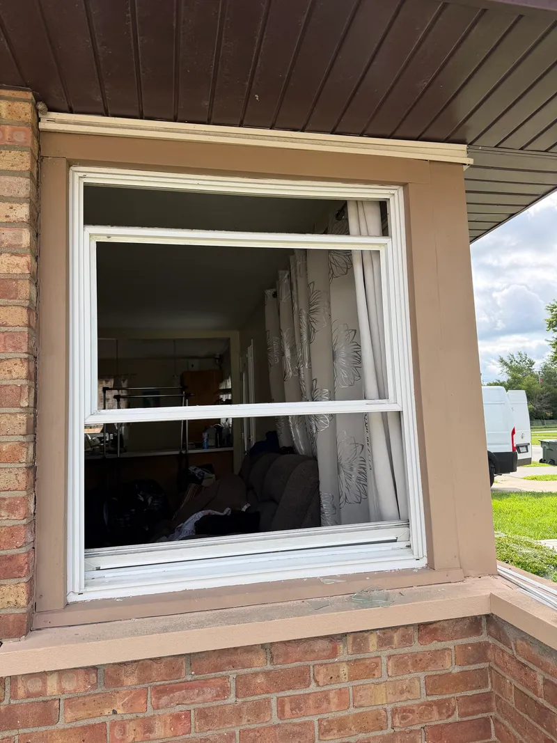 Double hung in brick