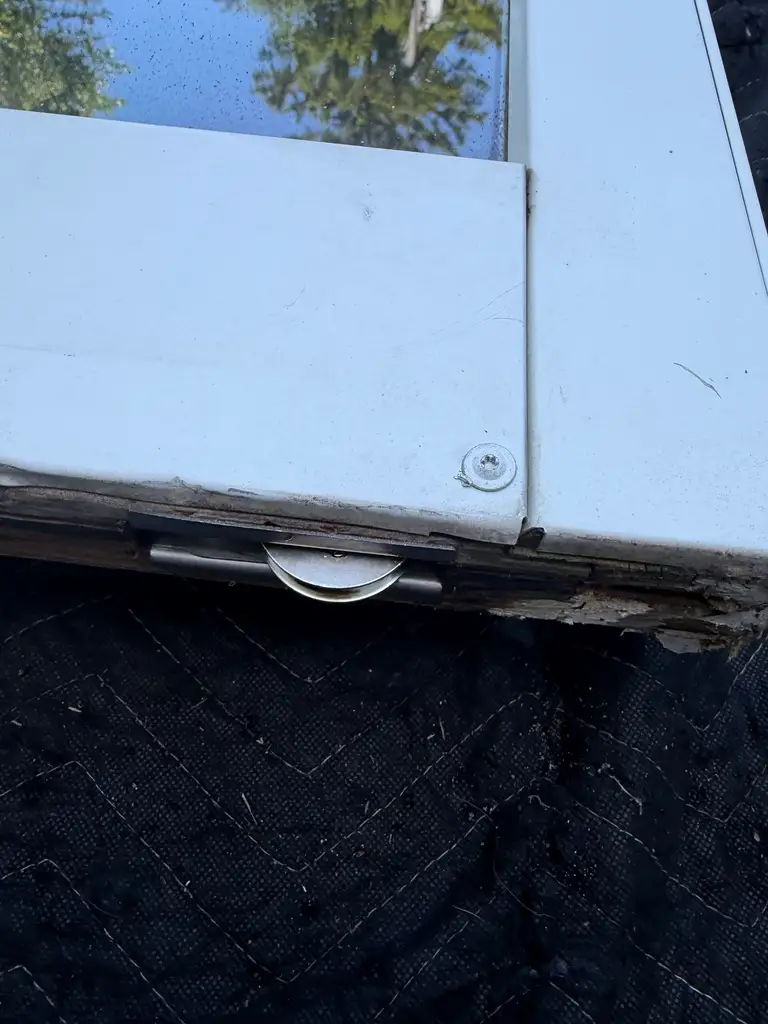 Patio door swept track